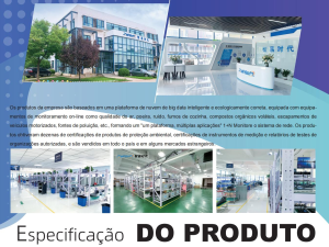 Especificaçǎo DO PRODUTO